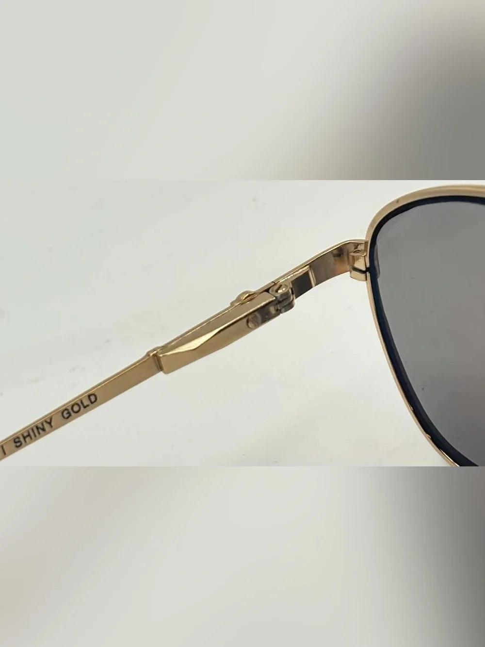 Vintage Juliet Gold Multi-Color Black Oval Metal Sunglasses Frames Only